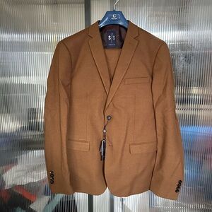 Three Piece Brown Suit